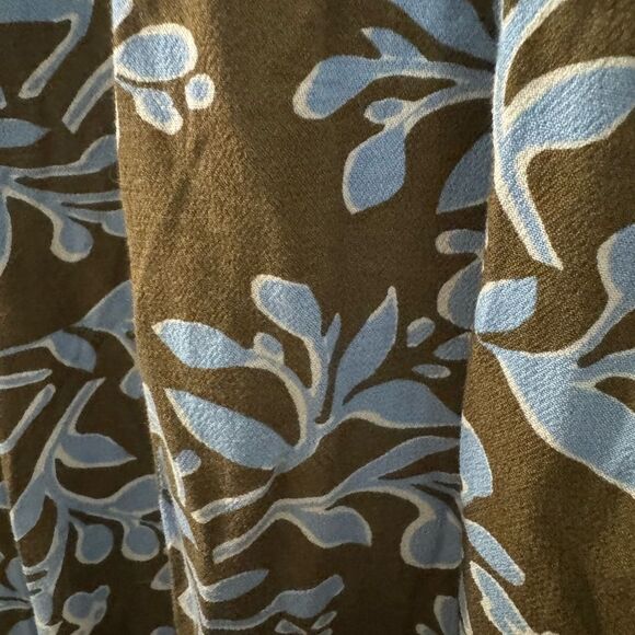 Aerie Homebody brown & blue floral tapered jogger pants (small) - Picture 3 of 8